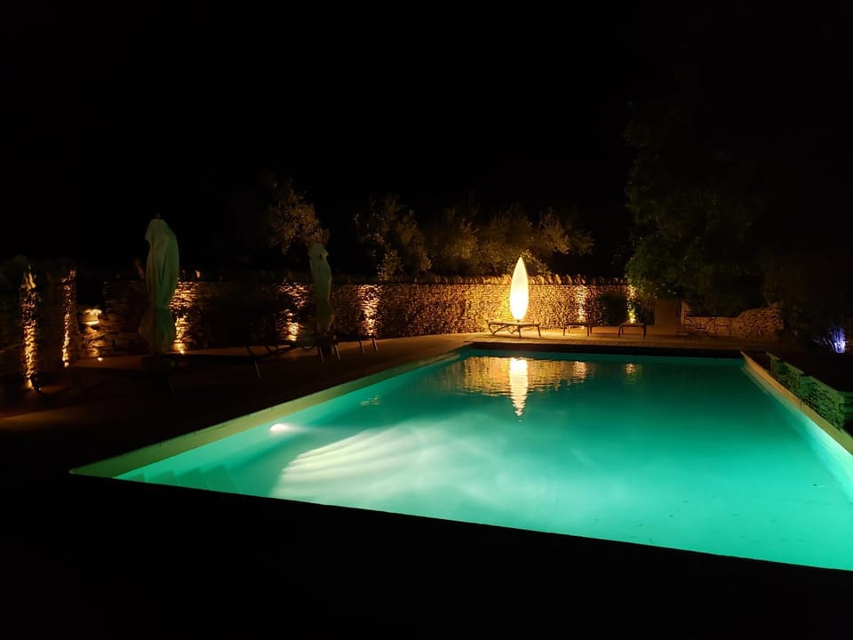 Night, Swimming pool