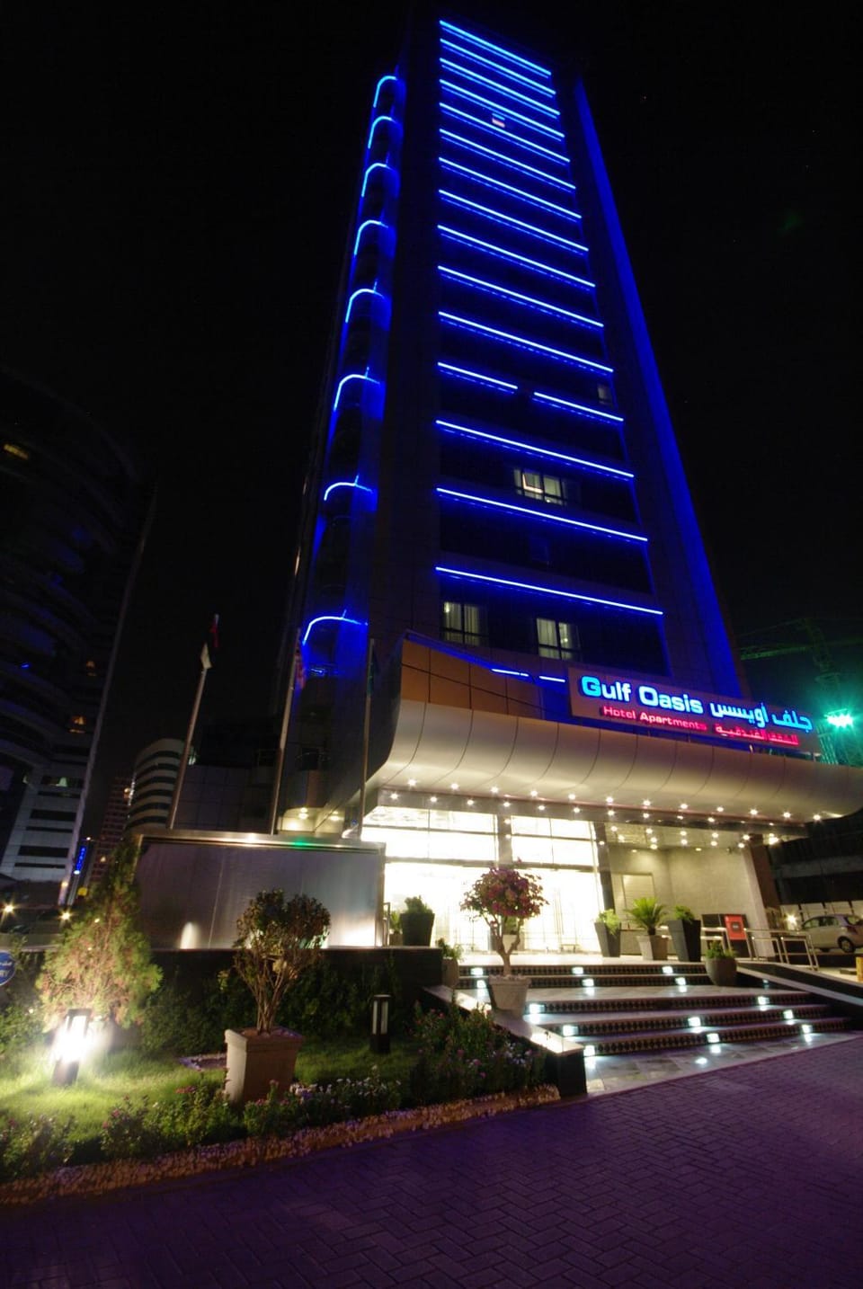 Property building, Facade/entrance, Night, Neighbourhood