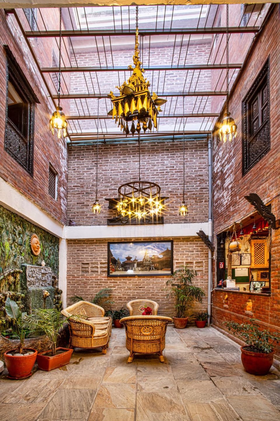 Patio, Lobby or reception