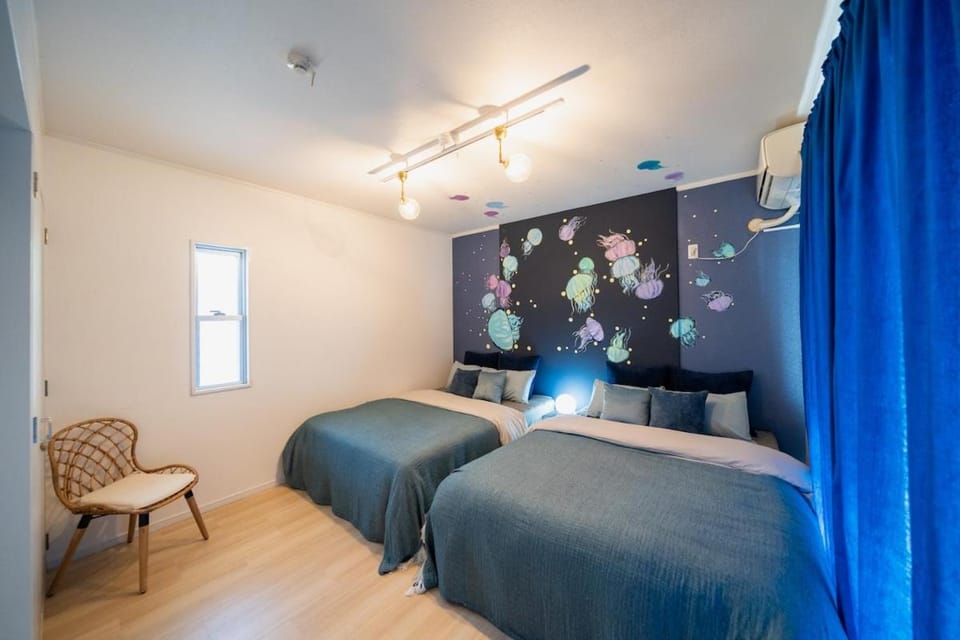 The Mural Art House Bise Villa in Okinawa Prefecture