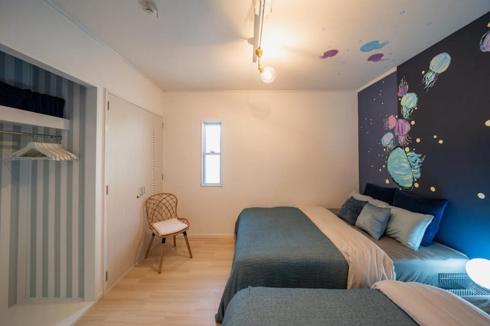 The Mural Art House Bise Villa in Okinawa Prefecture