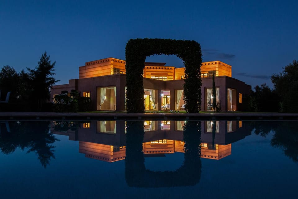 Property building, Night, Swimming pool, Swimming pool, Sunrise