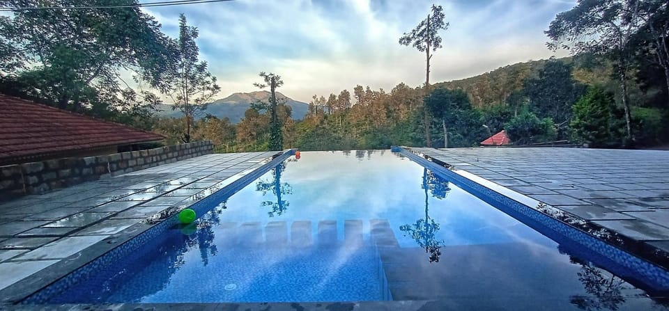 Natural landscape, Mountain view, Pool view, Swimming pool