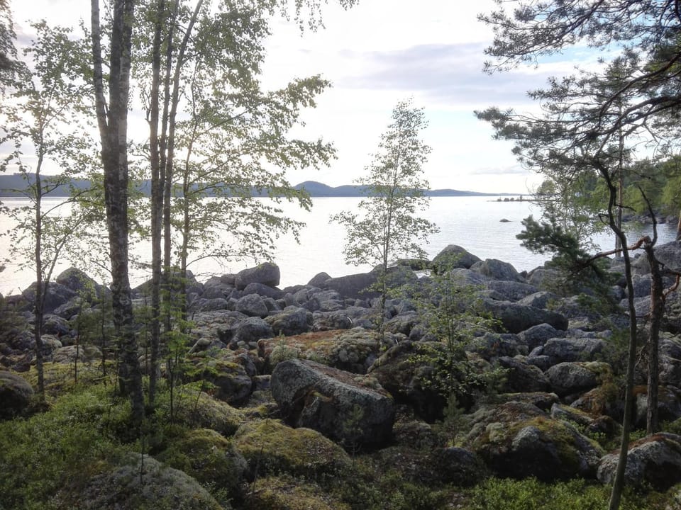 Spring, Day, Natural landscape, Lake view