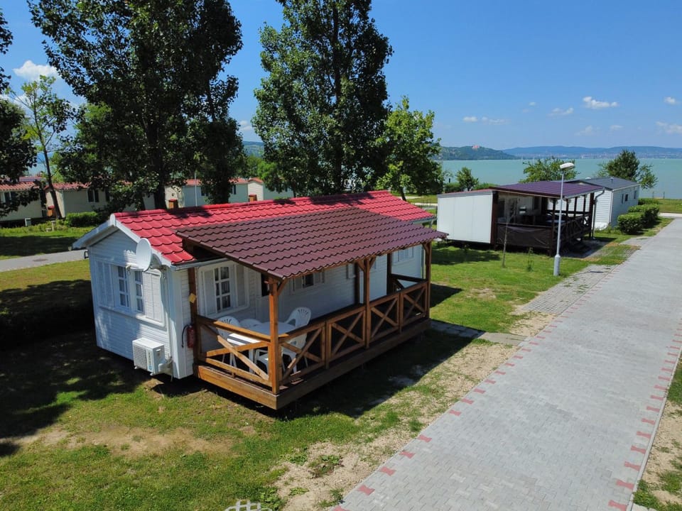 Property building, Natural landscape, Lake view