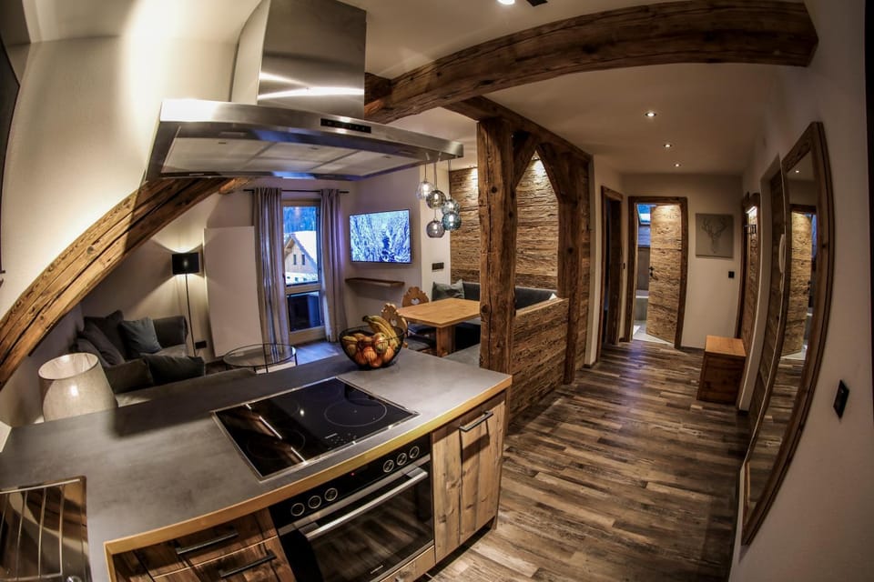 Kitchen or kitchenette, Living room, Lounge or bar, Seating area