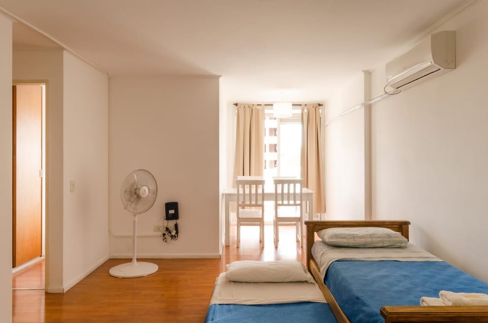 Communal lounge/ TV room, Spring, Bed, Day, TV and multimedia, Balcony/Terrace, Balcony/Terrace, Living room, Seating area, Dining area, Bedroom, On site