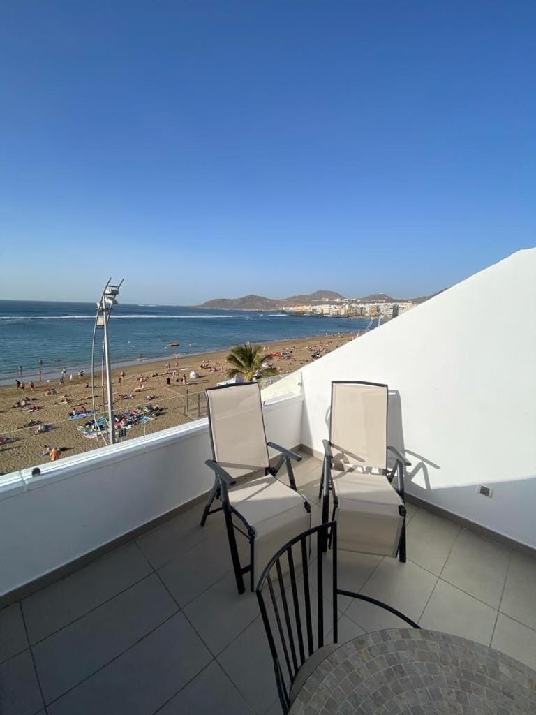 View (from property/room), Balcony/Terrace, Beach, Sea view