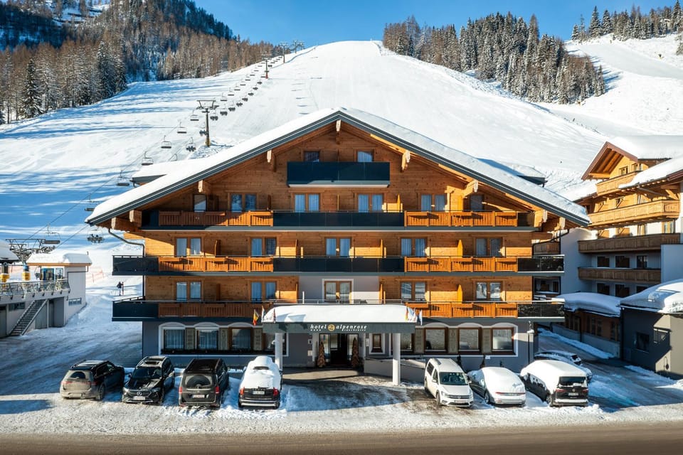 Property building, Winter, Mountain view