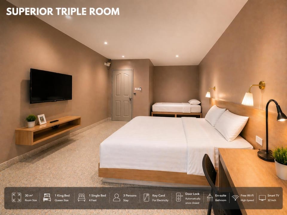 Bed, TV and multimedia