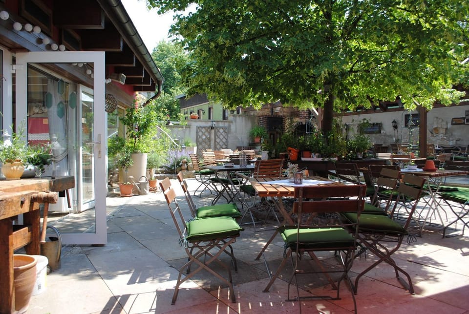 Patio, Day, Garden