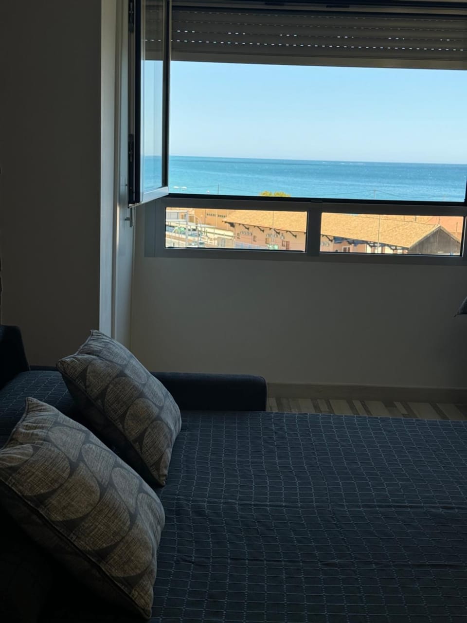 Bed, Living room, Sea view