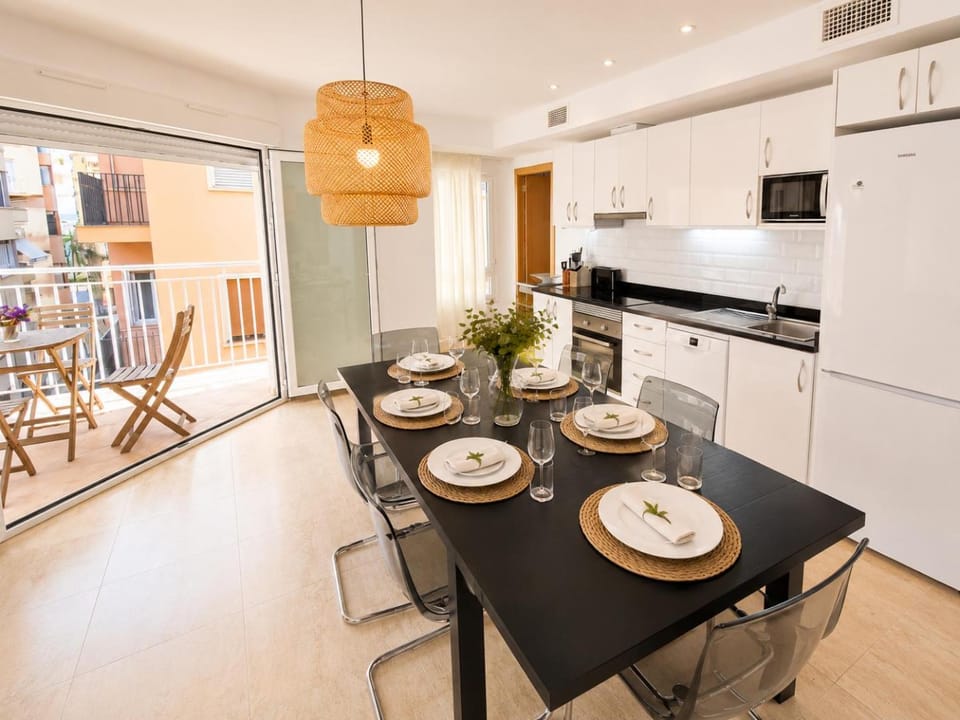 Kitchen or kitchenette, Living room, Dining area, dishwasher, oven, stove