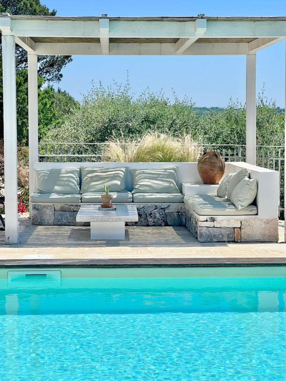 View (from property/room), Seating area, Mountain view, Swimming pool