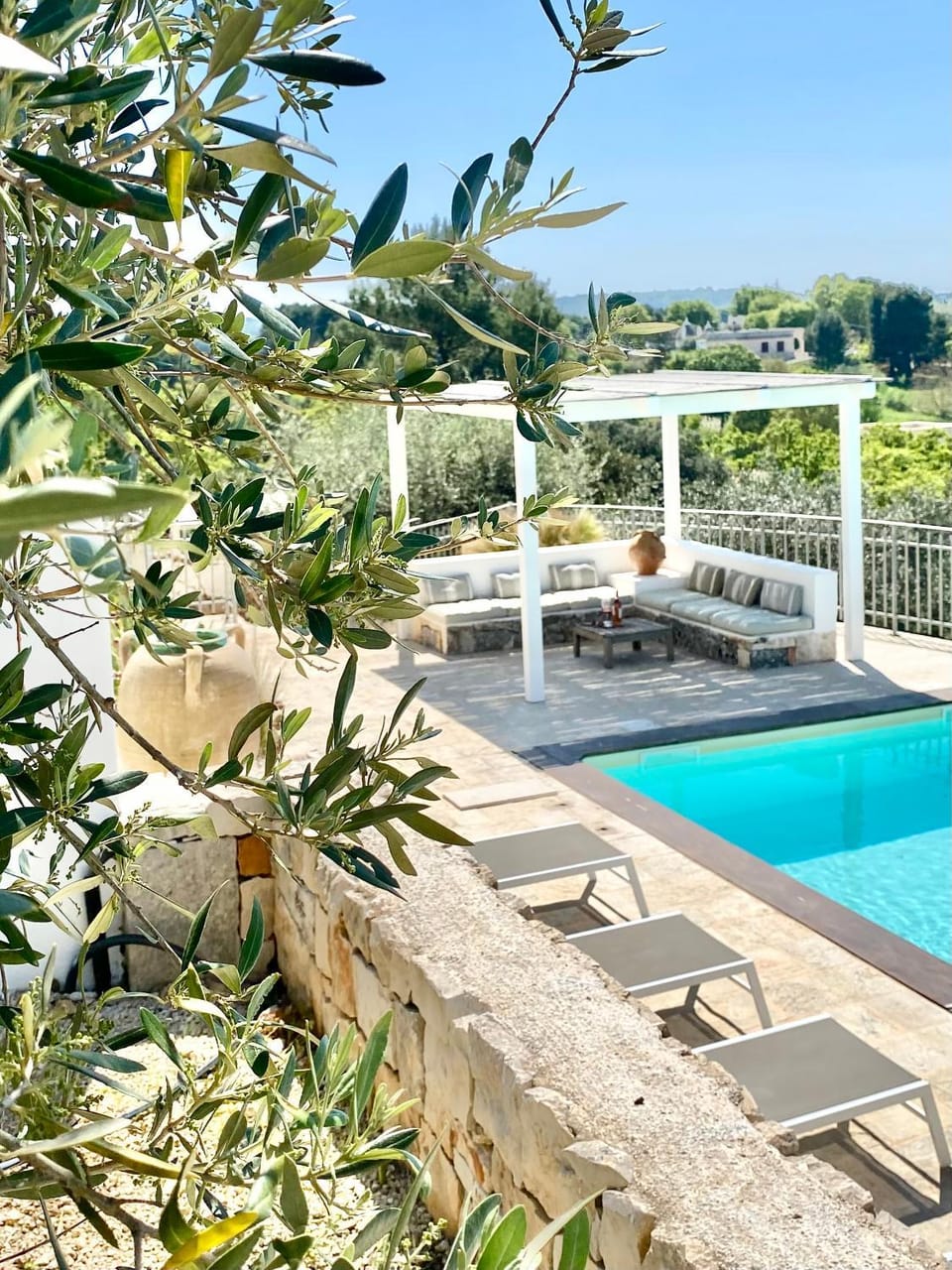 Patio, View (from property/room), Balcony/Terrace, Swimming pool, sunbed