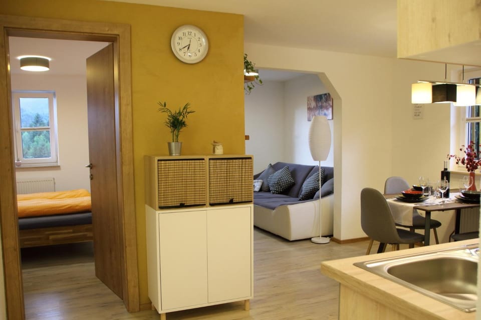 Bed, Kitchen or kitchenette, Living room, Photo of the whole room, Seating area, Dining area, Bedroom