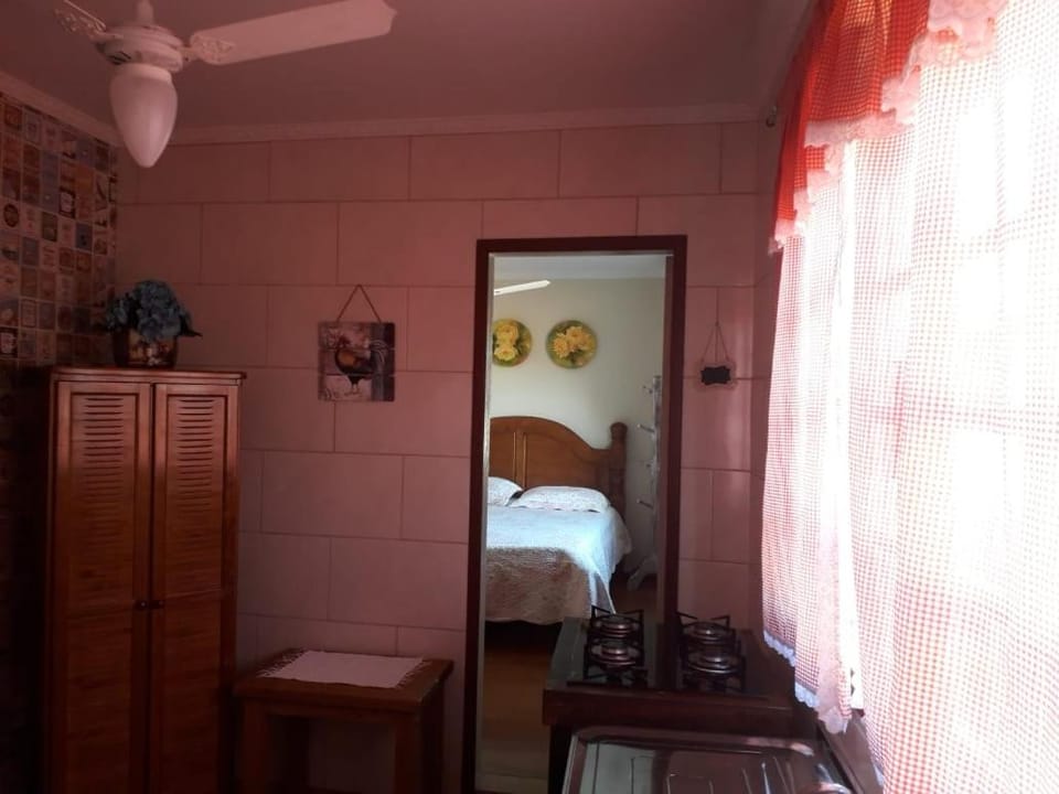 Communal kitchen, fireplace, stove