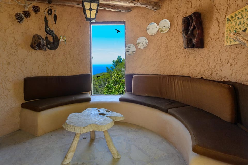 Natural landscape, Living room, Seating area, Sea view