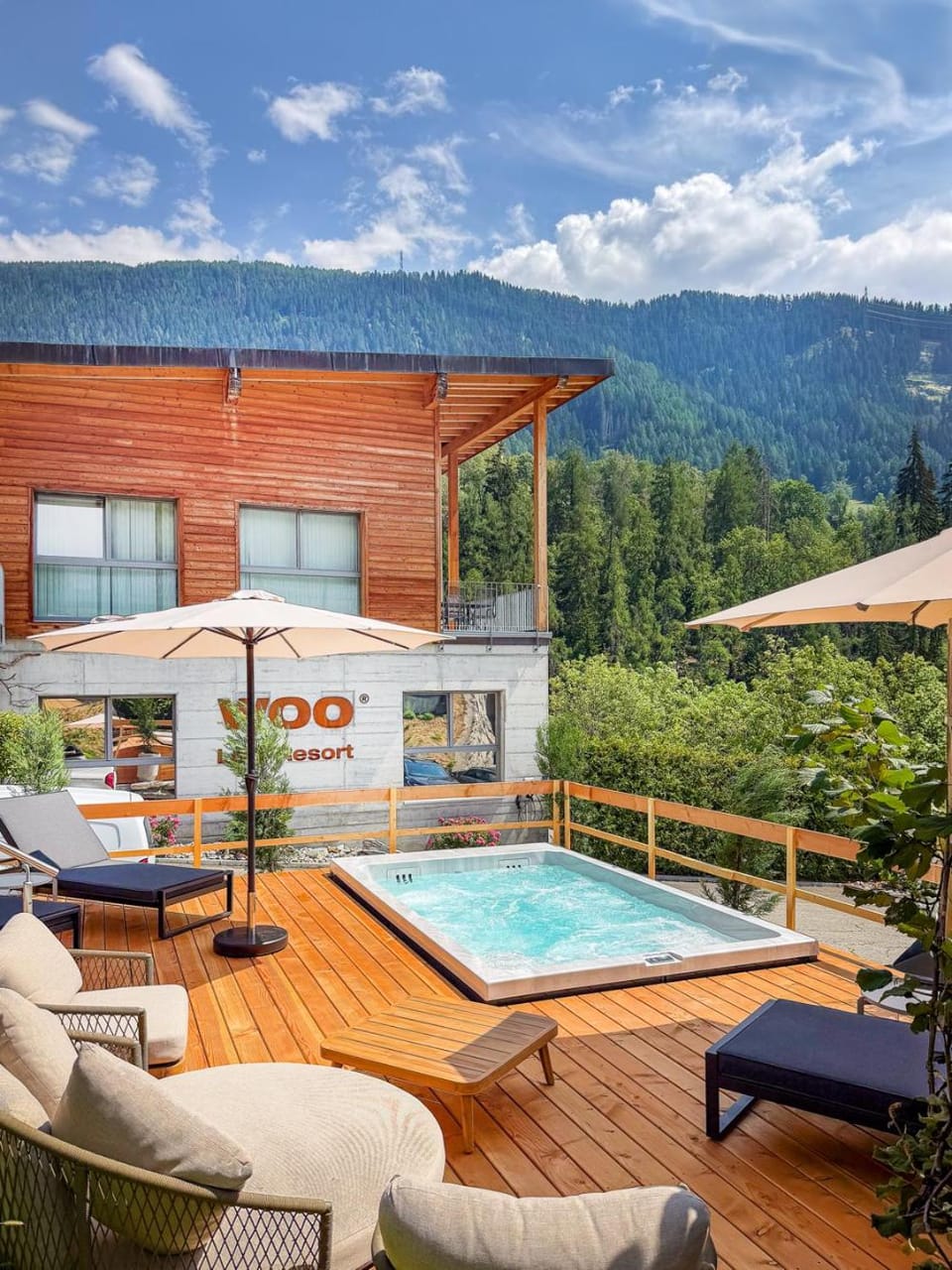 Garden, Hot Tub, Balcony/Terrace, Garden view, sunbed