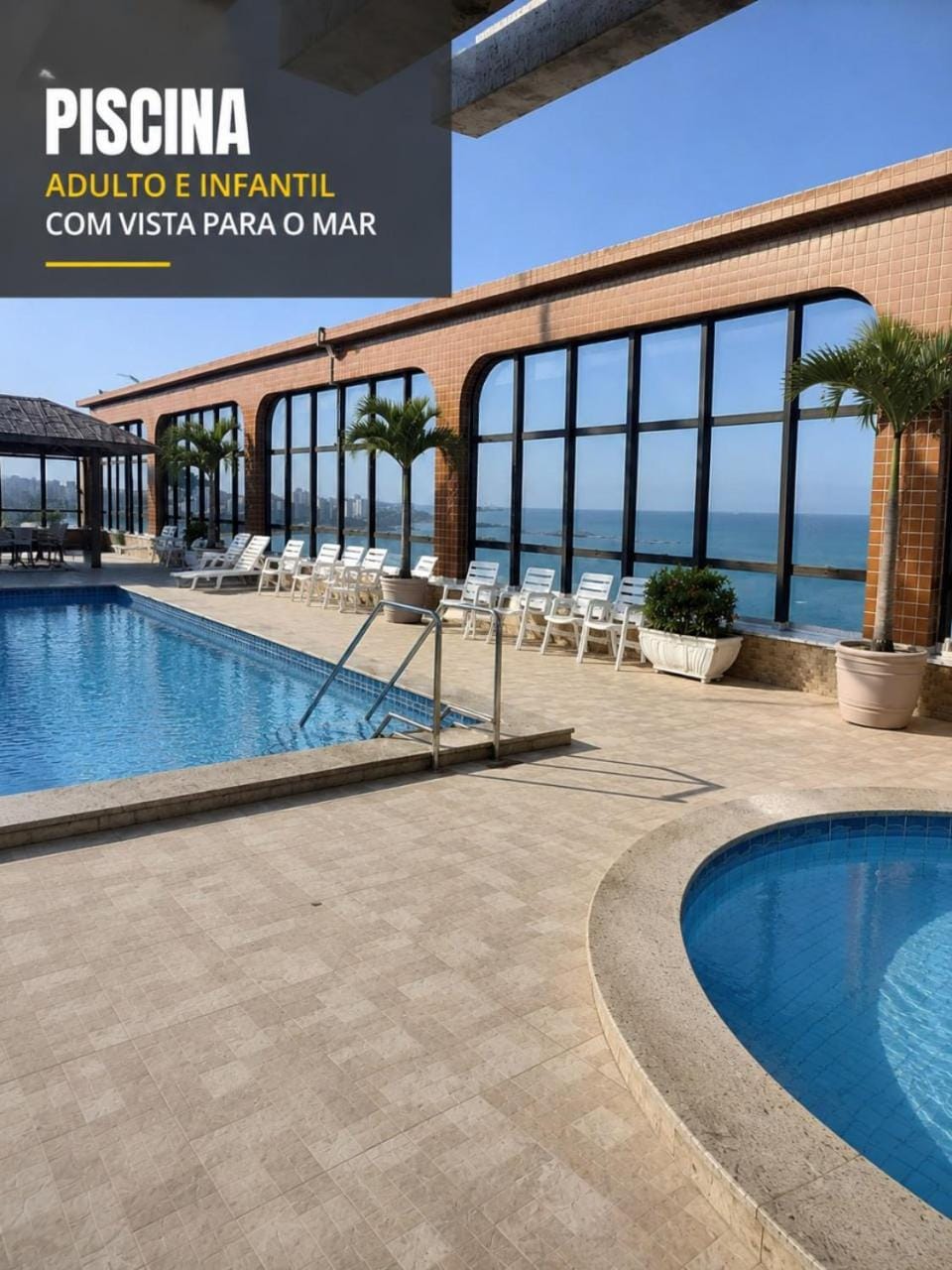 Day, Natural landscape, Pool view, Sea view, Swimming pool, sunbed