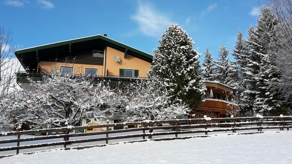 Property building, Winter, Mountain view