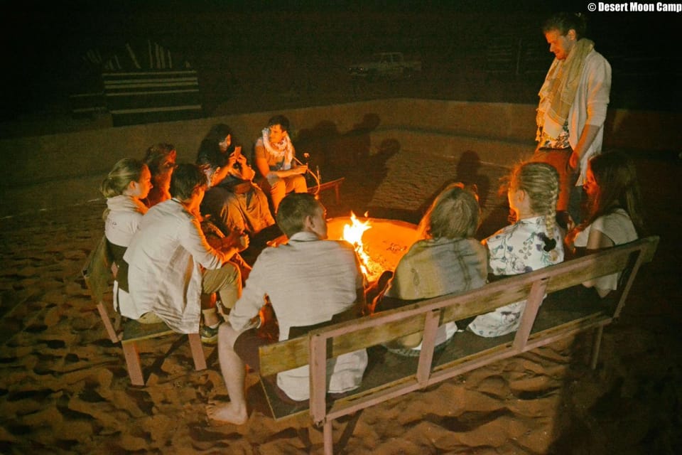 Night, group of guests