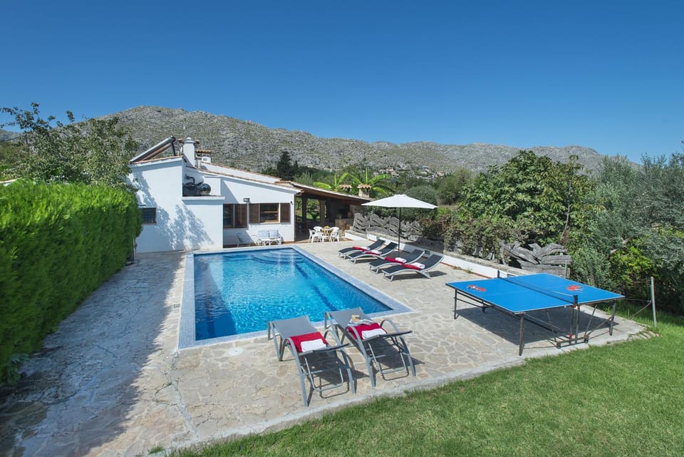 Property building, Patio, Natural landscape, Garden, Table tennis, Other, Garden view, Mountain view, Pool view, Swimming pool, sunbed