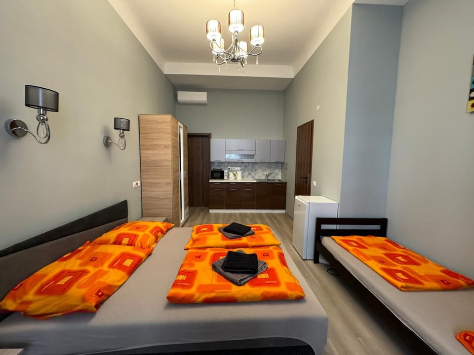 Kitchen or kitchenette, Bedroom, towels, wardrobe, kitchen