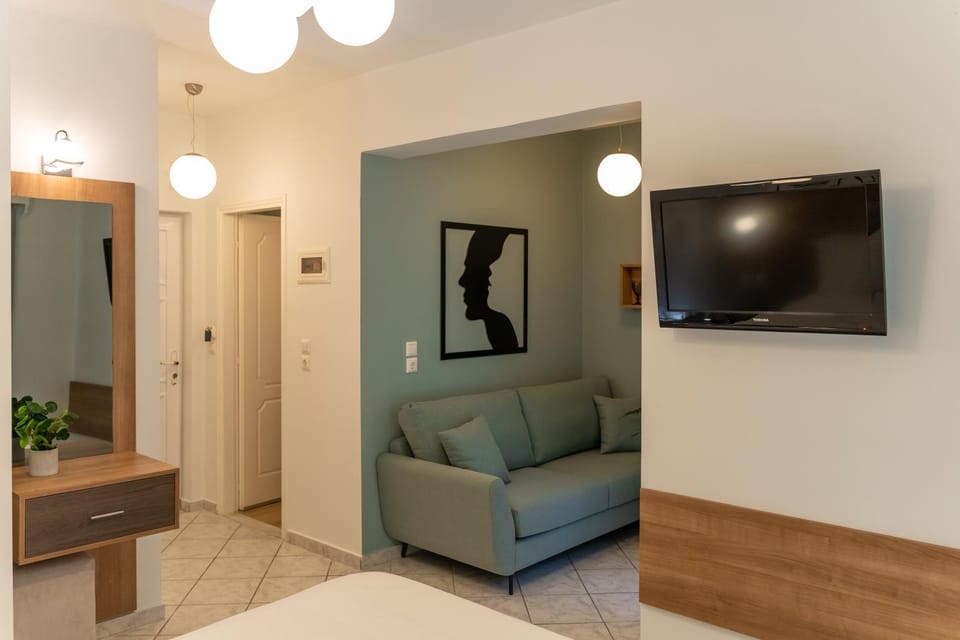 Bed, Living room, Photo of the whole room