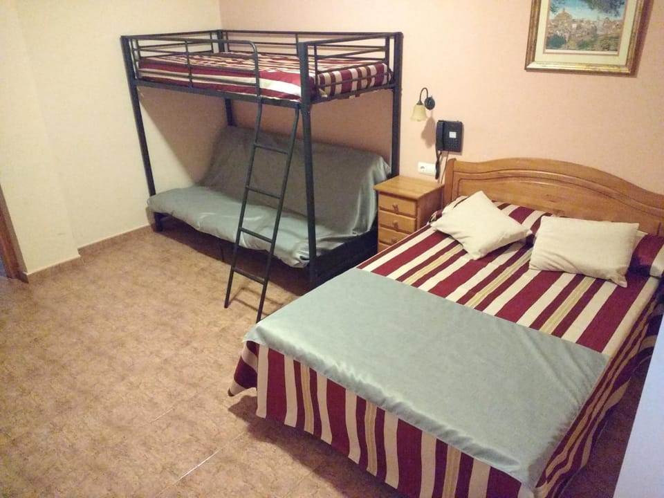 Photo of the whole room, bunk bed