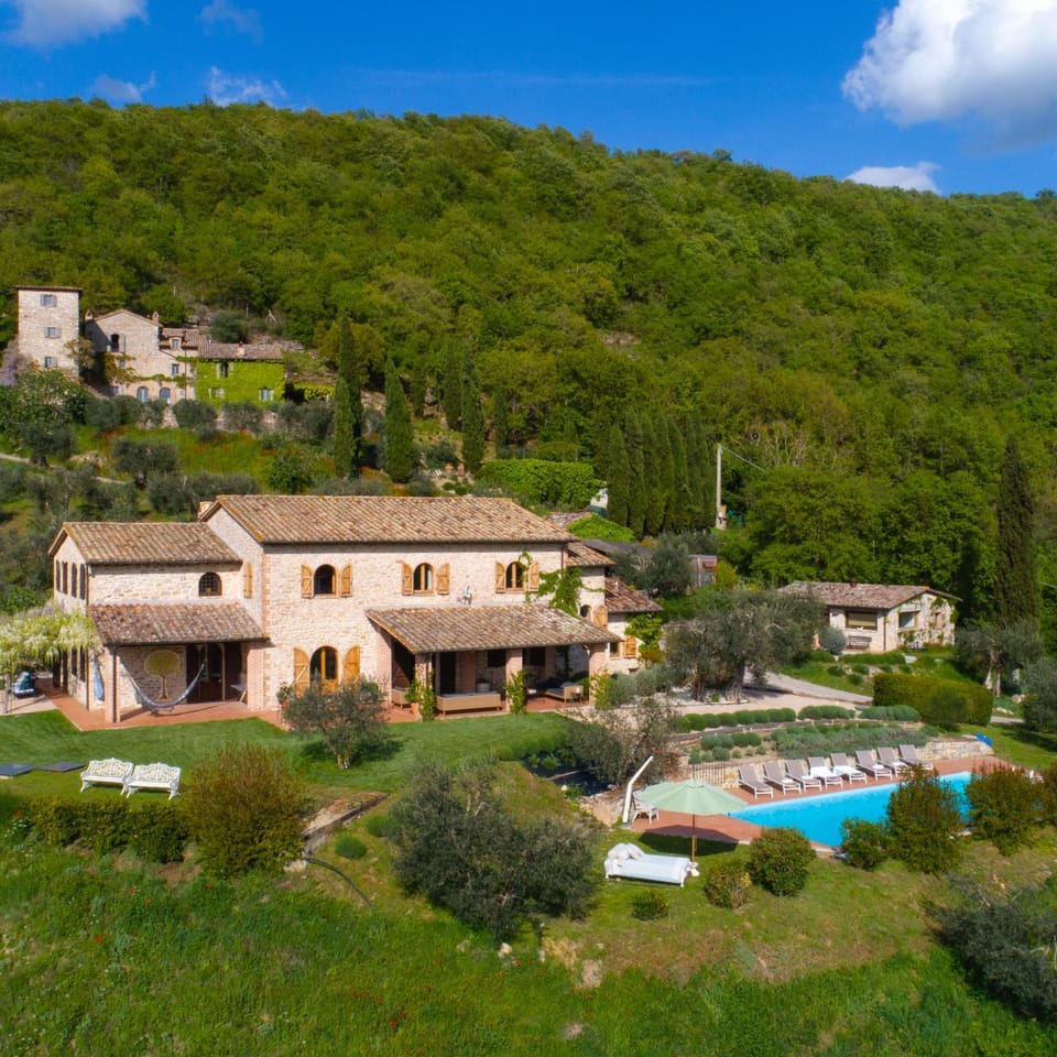 Property building, Bird's eye view, Pool view