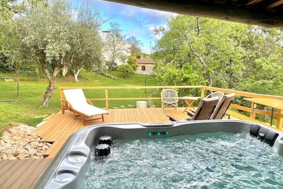 Hot Tub, Spa and wellness centre/facilities, Garden view, sunbed