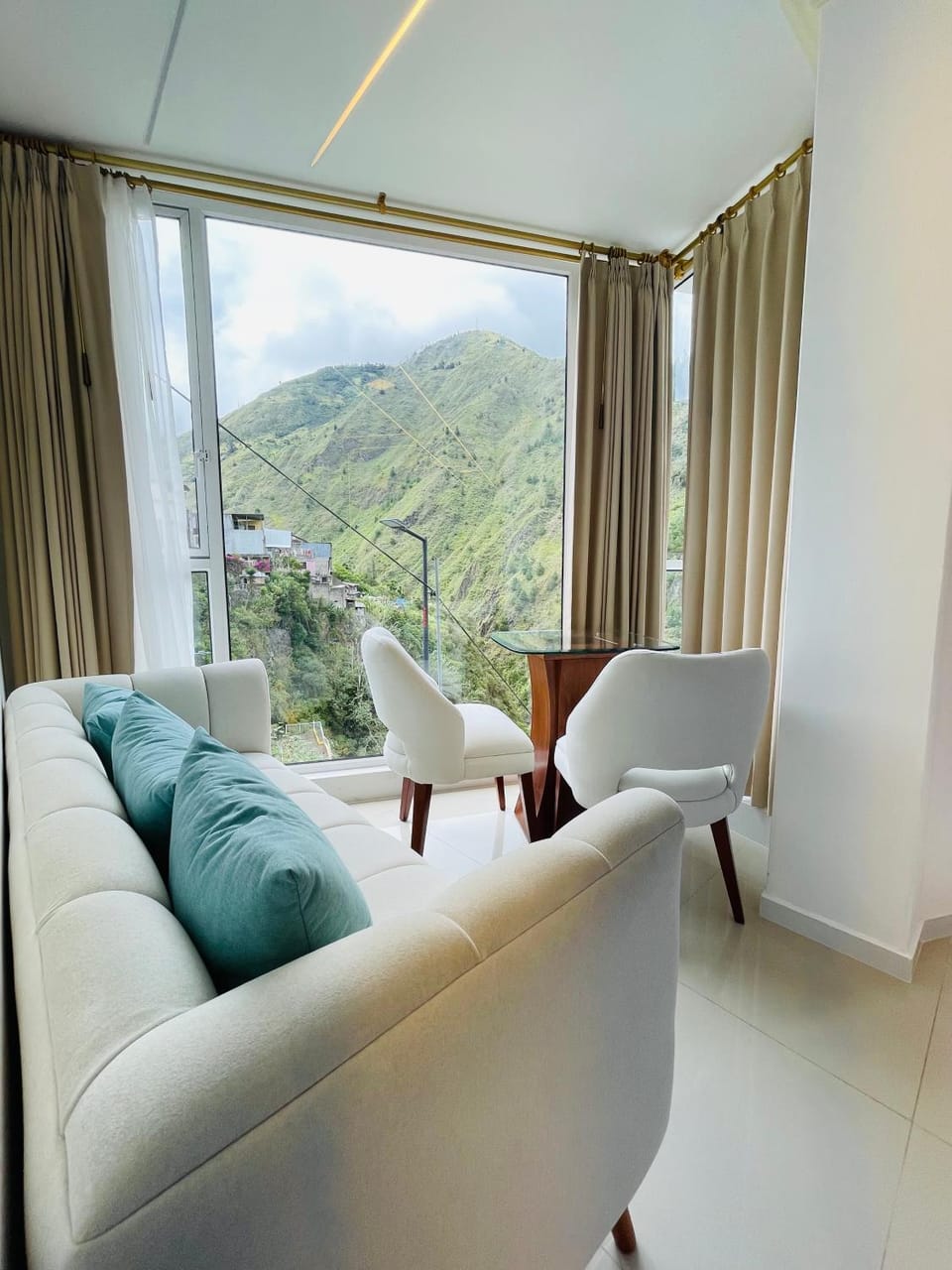 Natural landscape, Seating area, Mountain view