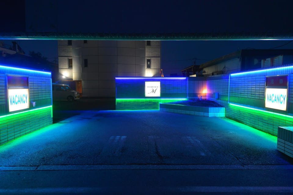 Facade/entrance, Night