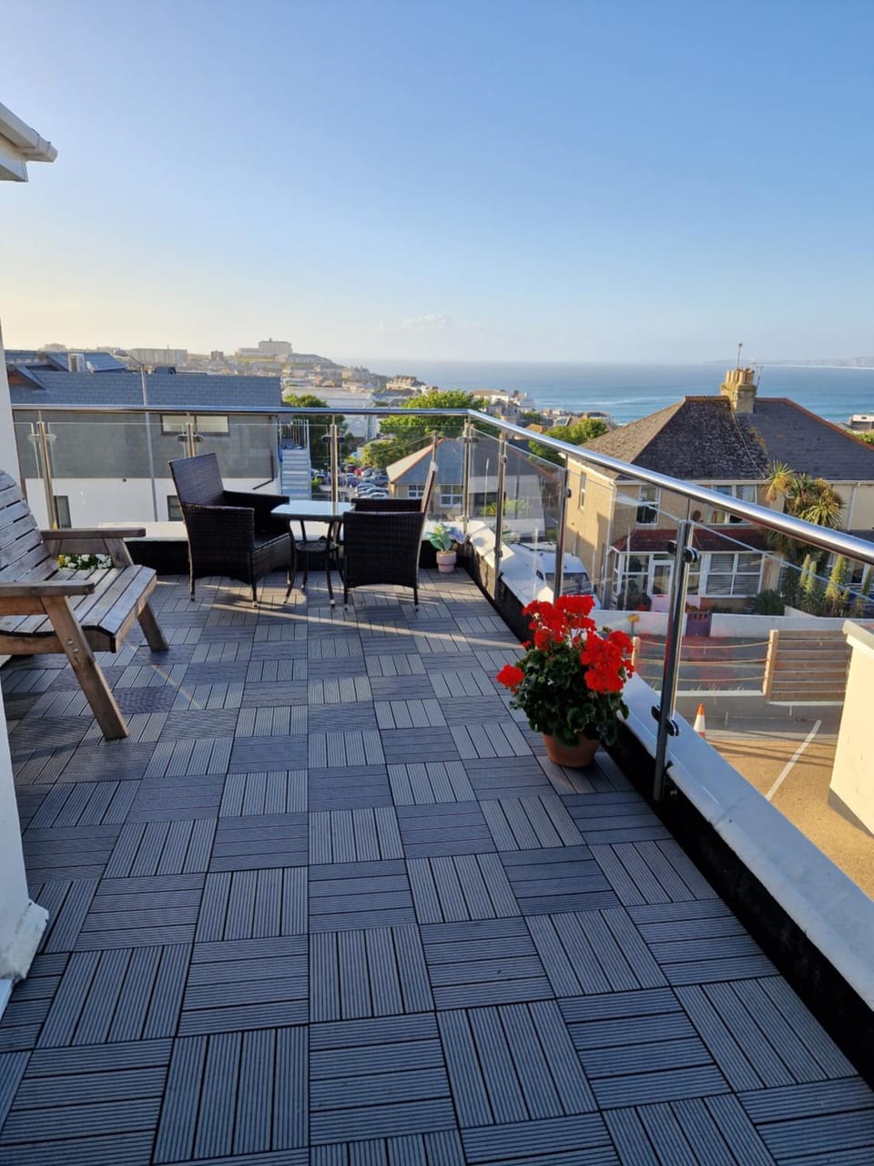 View (from property/room), Balcony/Terrace, Sea view