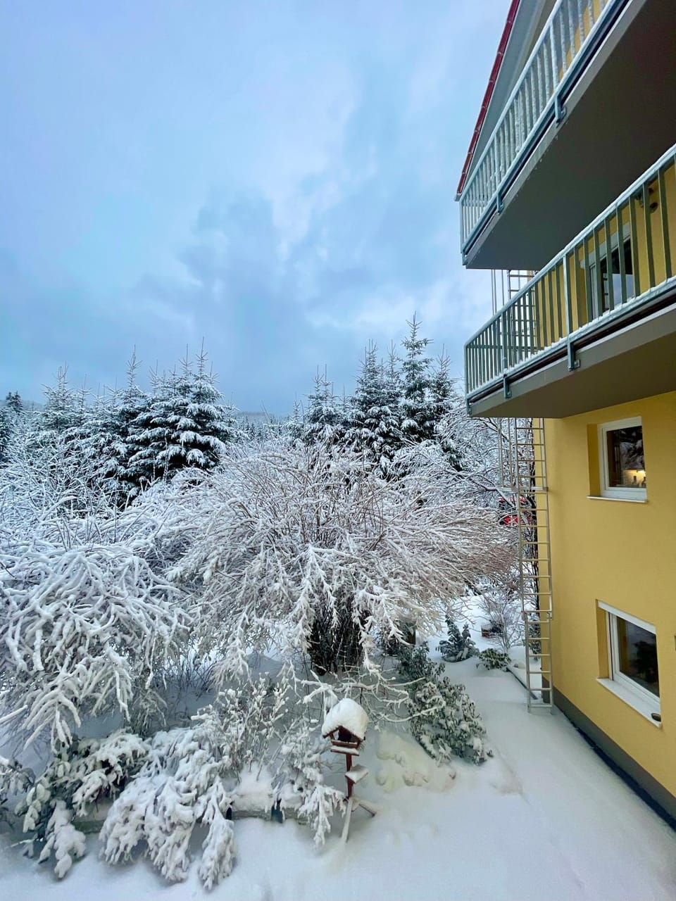 Property building, Winter, Skiing