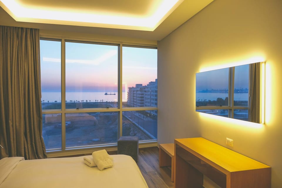 Natural landscape, Bedroom, Sea view