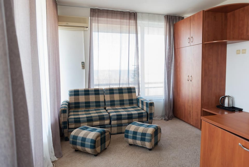 Living room, wardrobe, air conditioner