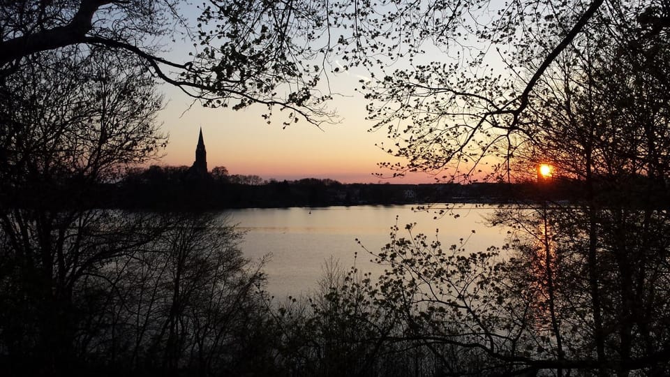 Natural landscape, Lake view, Sunrise, Sunset