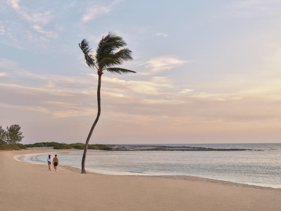 People, Natural landscape, Beach, Sunset