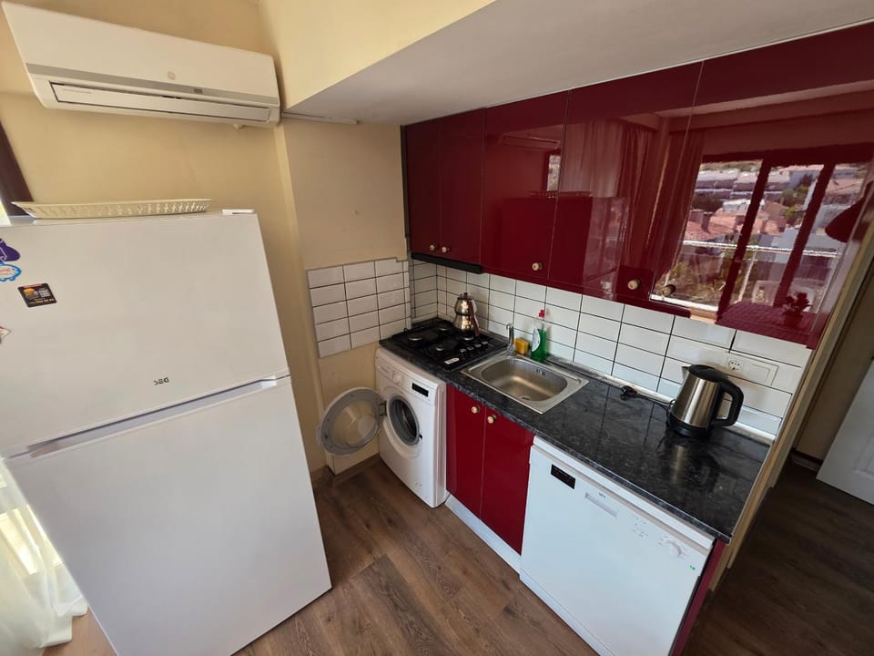 dishwasher, stove, toaster, washing machine, kitchen, air conditioner
