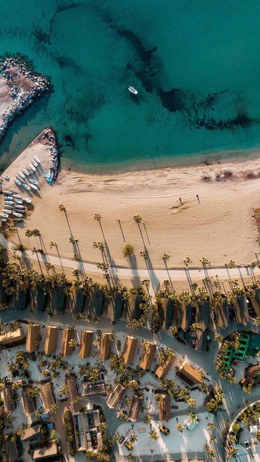 Day, Natural landscape, Bird's eye view, Beach, Sea view