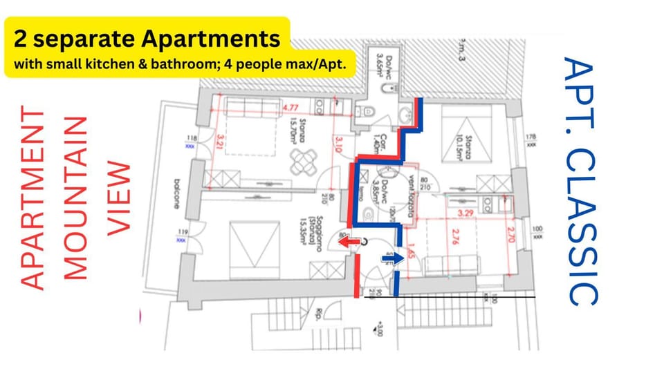 Floor plan, Text overlay