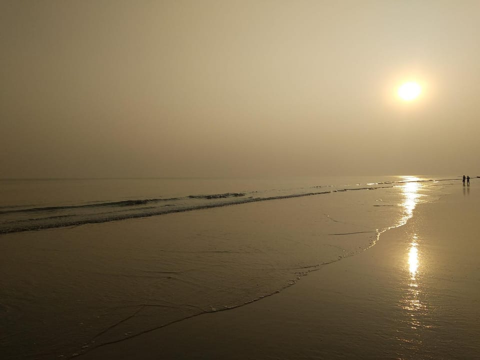Natural landscape, Beach, Sea view, Sunset