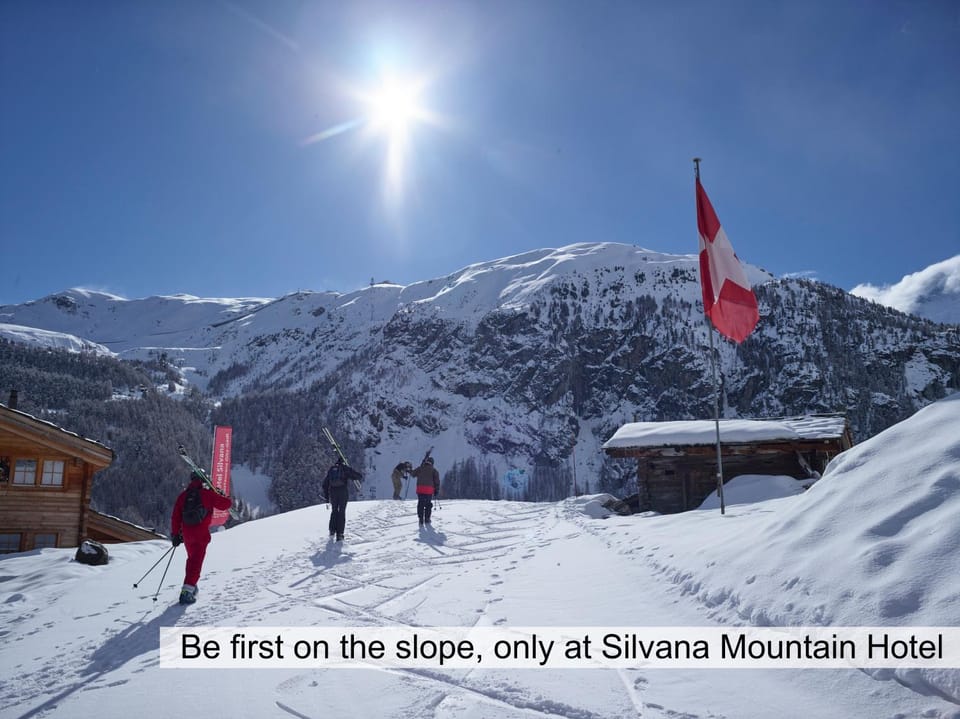 Skiing, Mountain view