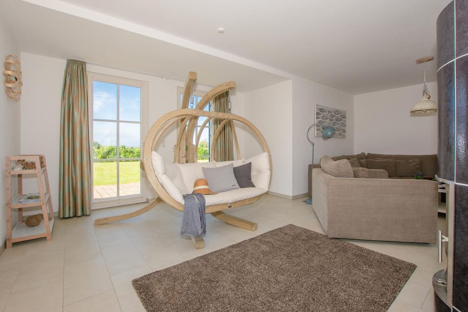 Balcony/Terrace, Living room, Seating area, Garden view, fireplace