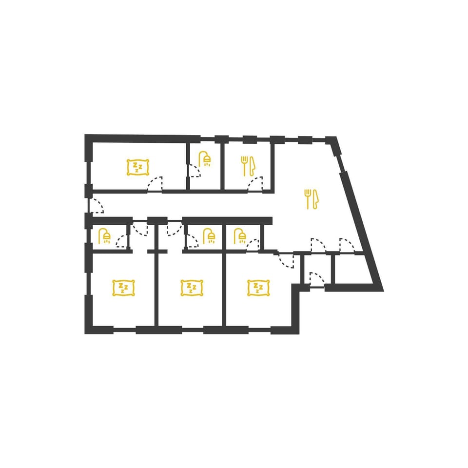Bathroom, Floor plan, Dining area, Bedroom, kitchen