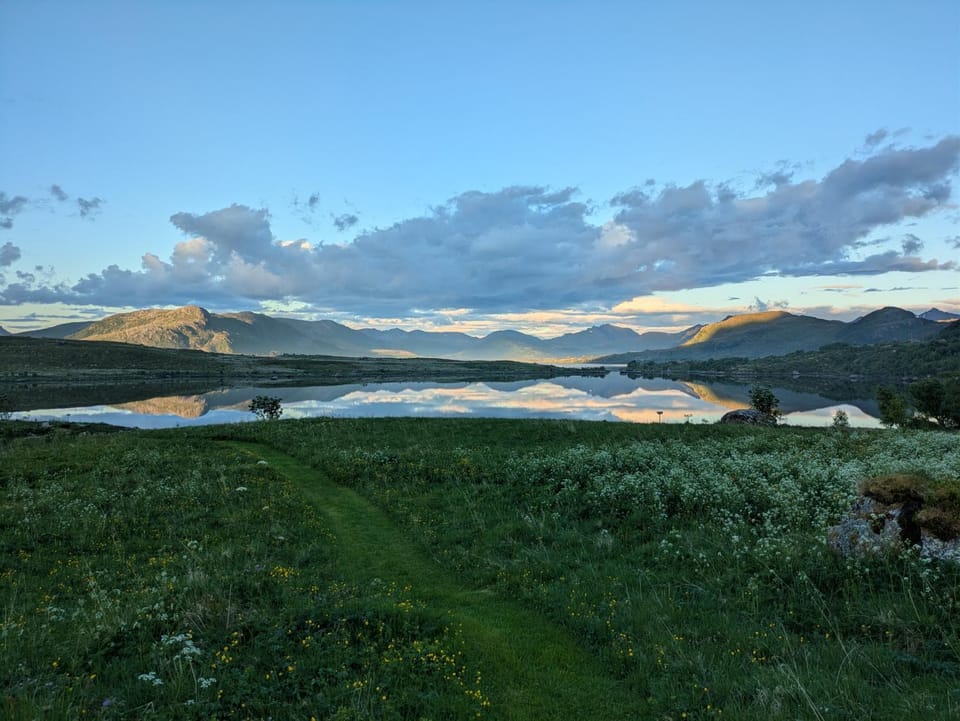 Natural landscape, Lake view