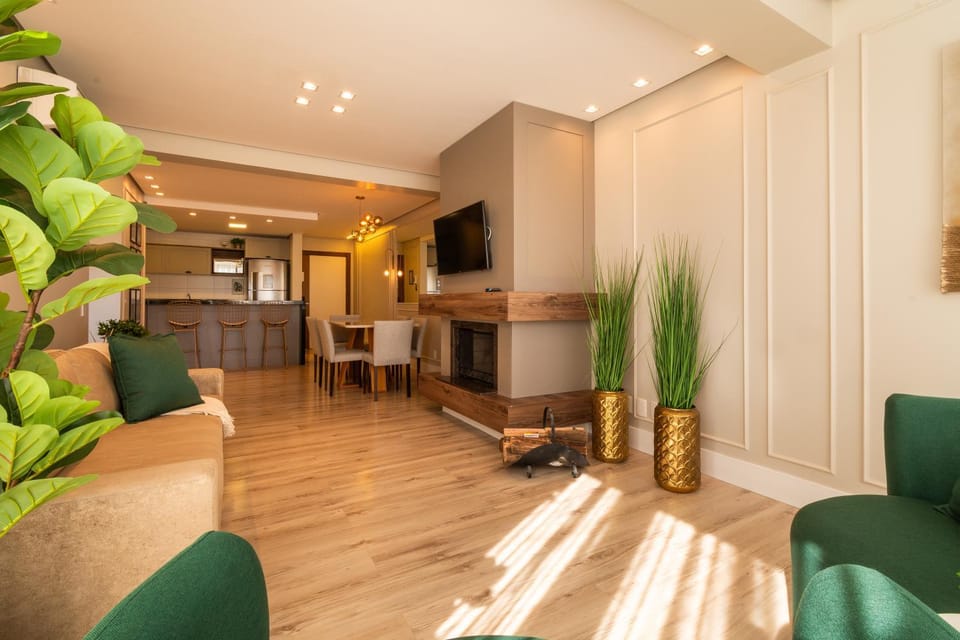A apenas 300 mts da Rua Coberta, no exclusivo Via Florida Apartment in Gramado