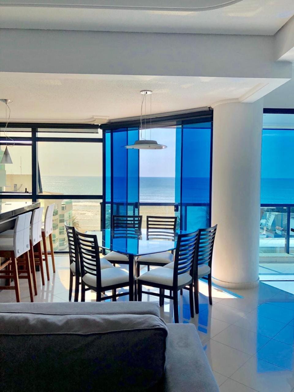 Spring, Day, Balcony/Terrace, Living room, Seating area, On site, Sea view